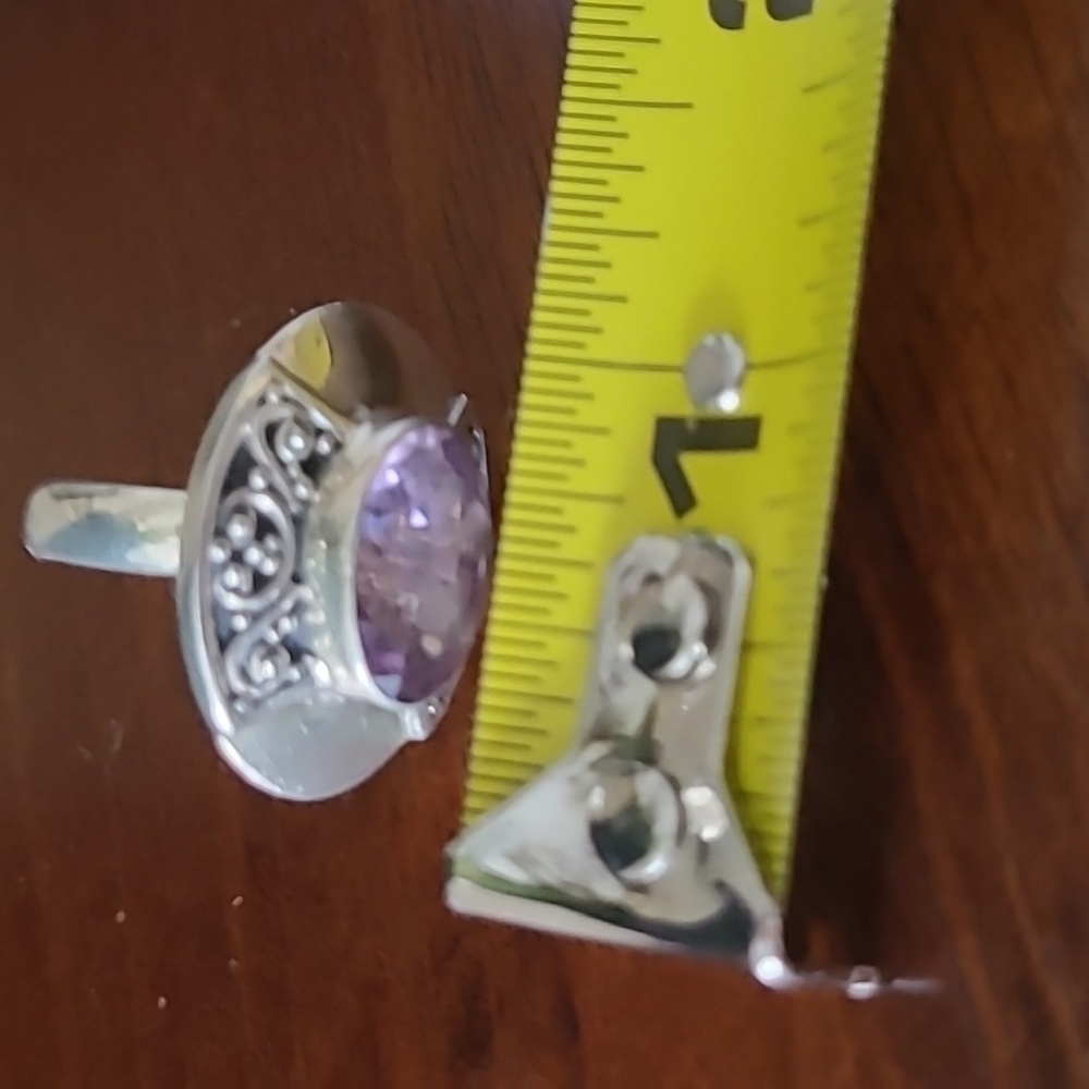 Amethyst silver ring - Picture 10 of 13